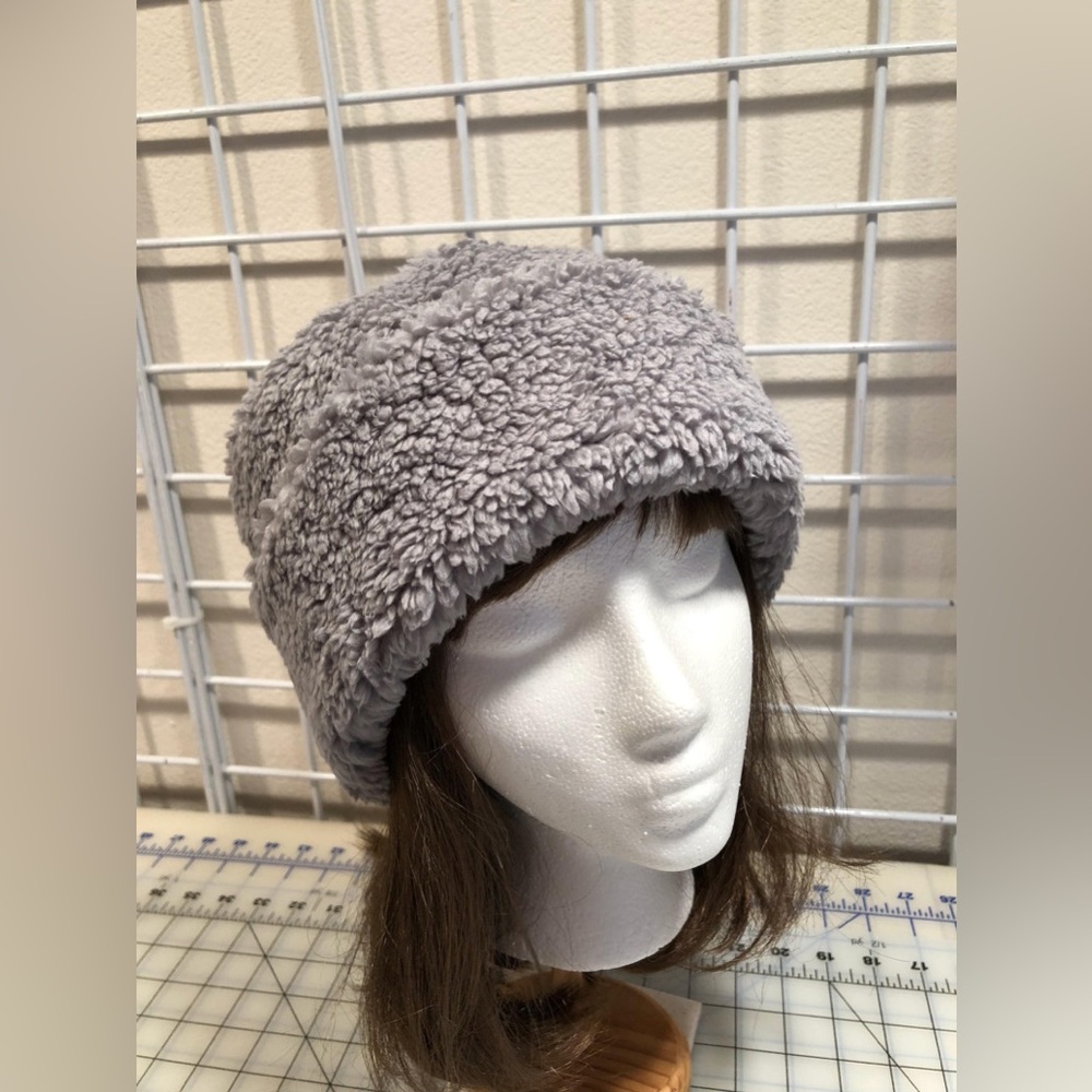 Gray Faux Fur Women's Hat